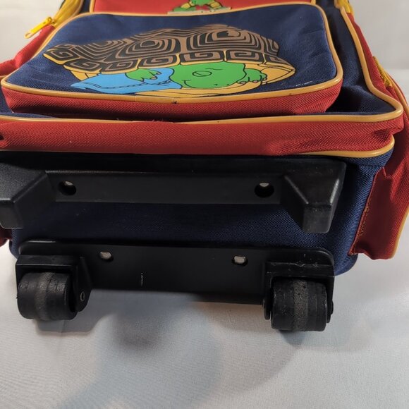 Franklin The Turtle 1986 Embroidered Backpack Roller Bag Suitcase Multicolor - Picture 13 of 16